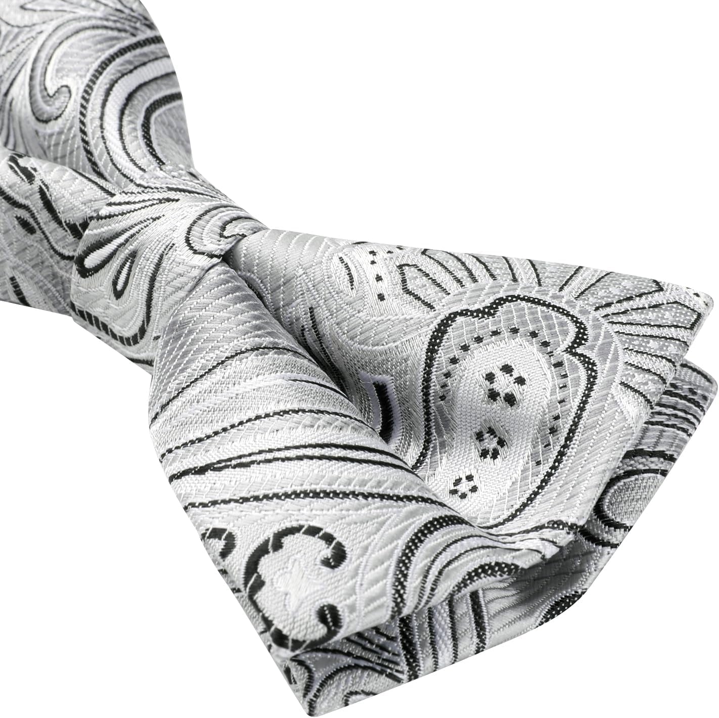 Suspenders for Men Paisley Floral Self Tied Bow Tie and Suspender Pocket Square Sets Adjustable Wedding Braces