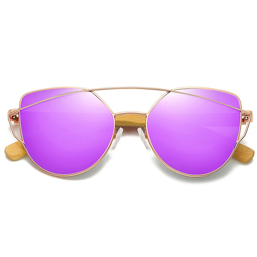 Vintage Wood Bamboo Sunglasses Mens Women Polarized Glasses Handmade with Case UV400 Retro Shades 2020 New Design Eyewear