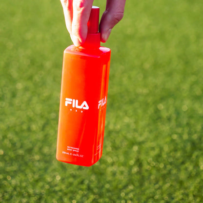 Fila Red - Cologne and Body Spray for Men - 2 Pc Mens Cologne Gift Set