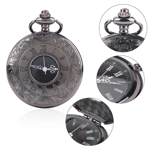 Pocket Watch Classical Pocket Watch Classical Quartz Analog Alloy Necklace Pocket Watches