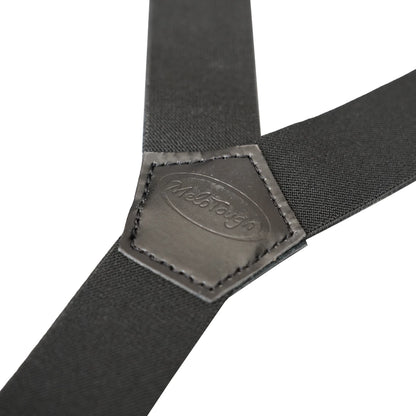 Melo Tough Y Back Suspenders Airport Friendly Suspenders, No Buzz with Plastic Clip 1.5 Inch Fully Elastic Braces
