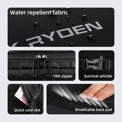 Business Backpack for Men Waterproof and Travel Laptop Backpack with USB Charging, Fits 17 Inch Laptop and Tech Gear