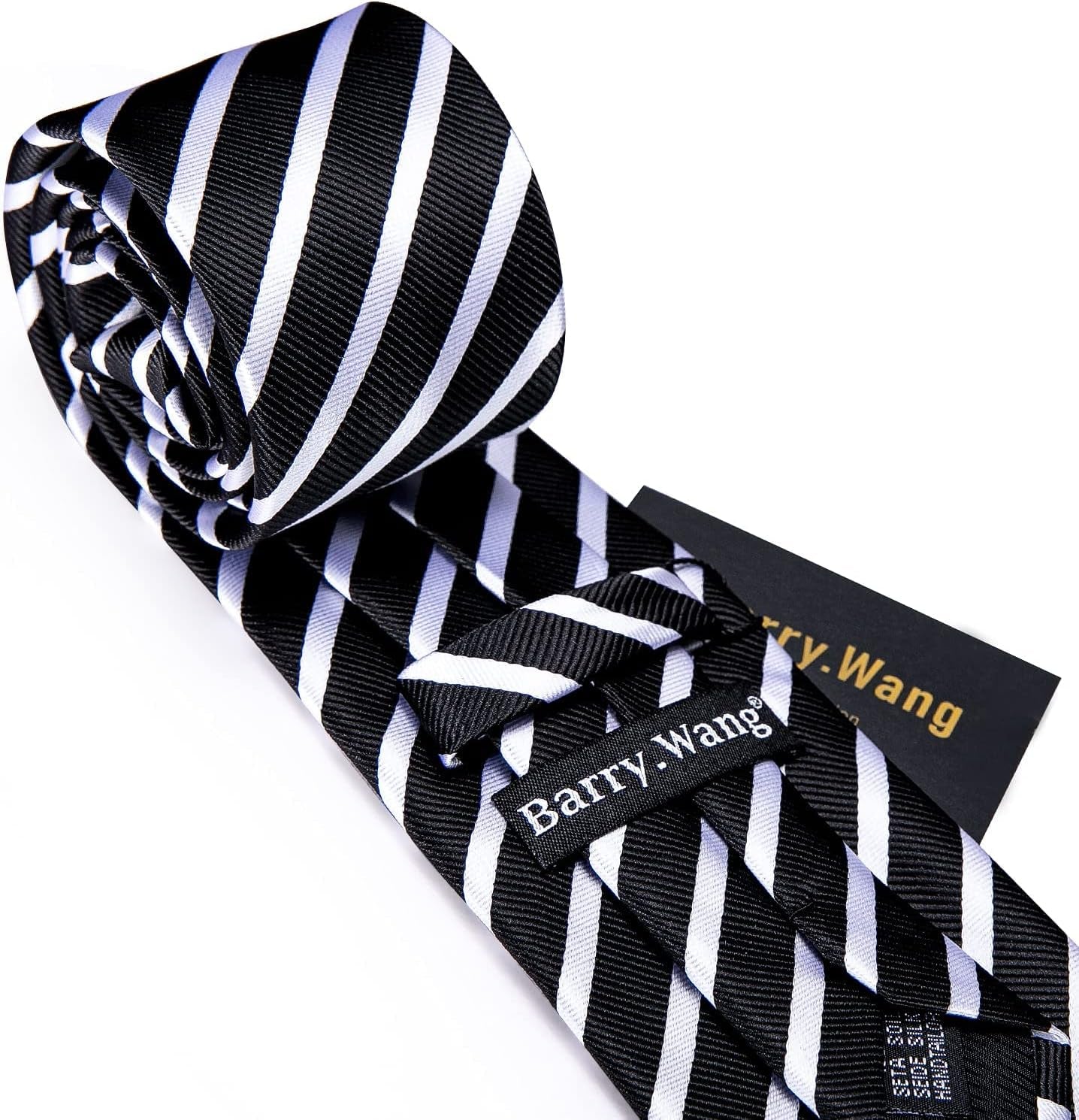 Stripe Men Ties Set Classic WOVEN Necktie with Handkerchief Cufflinks Formal