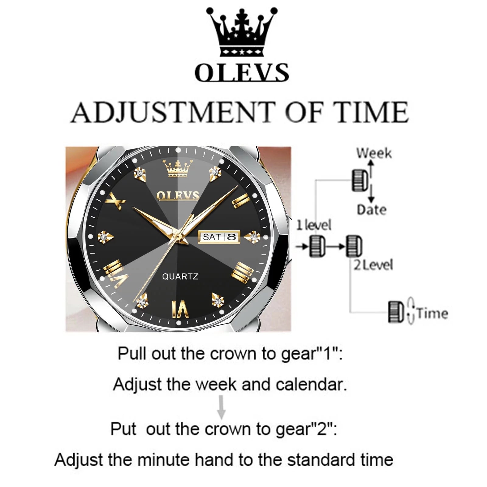 Watches for Men Business Dress Analog Quartz Two Tone Gold Plated Stainless Steel Classic Waterproof Luminous Date Casual Mens Wrist Watches Reloj Para Hombre