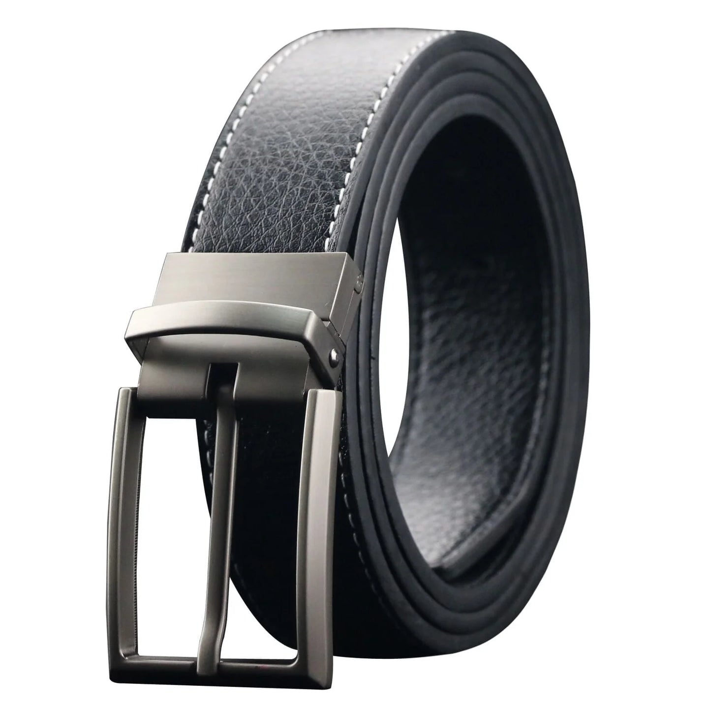 Men Belts Reversible Leather Belt Reverse for 2 Sides Dress Casual Belts for Men Fit for Waist Size 34-36"
