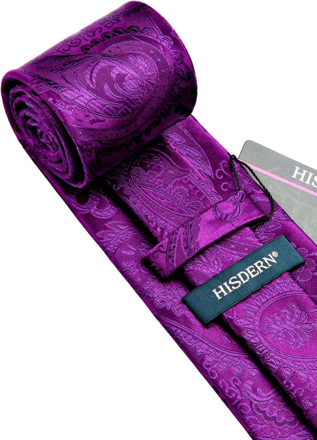Paisley Ties for Men Solid Tie Handkerchief Floral Men'S Necktie & Pocket Square Set Wedding Classic Mens Ties