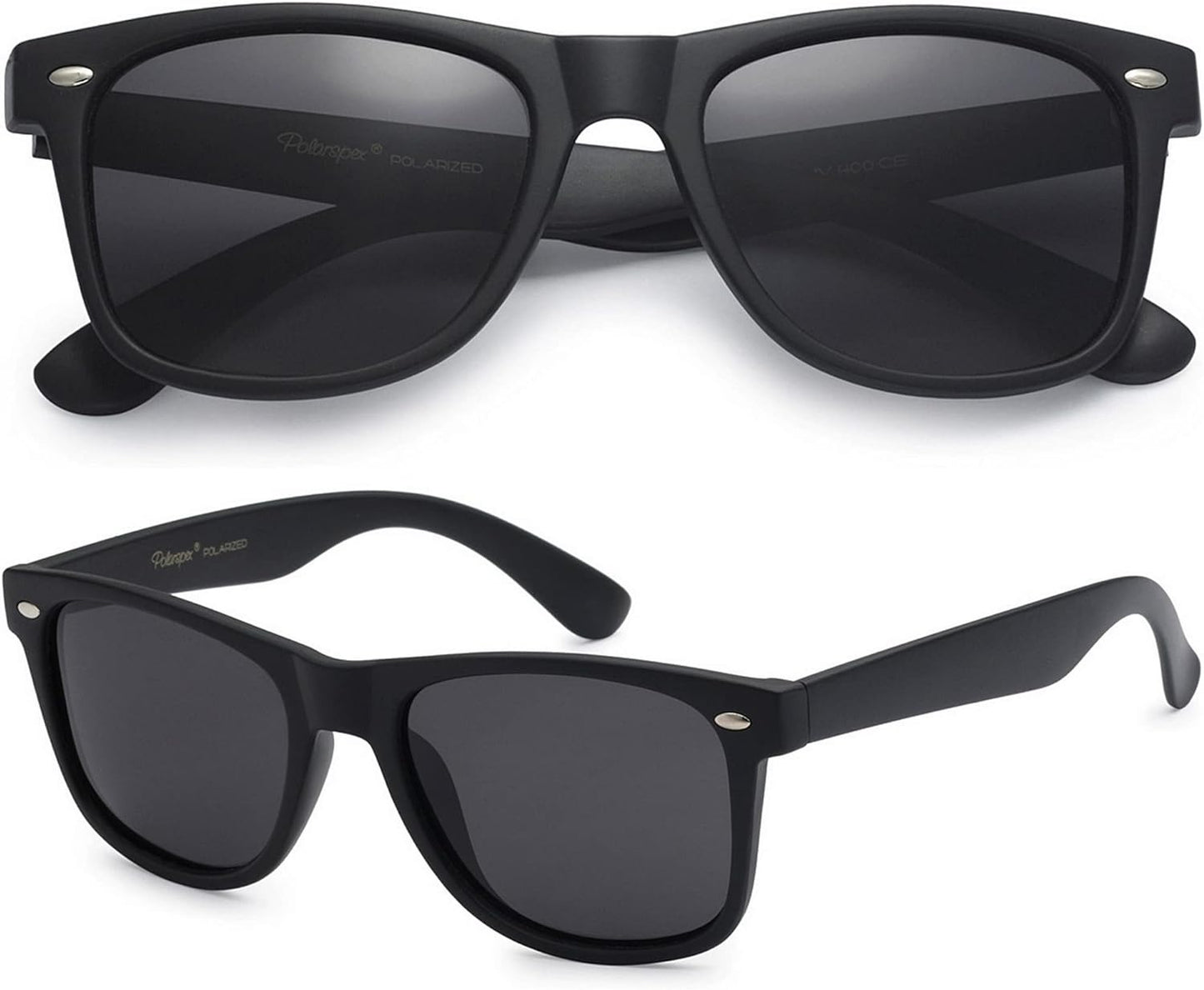 Polarized Sunglasses for Men – UV Protection, Durable & Lightweight Retro Sunglasses for Driving, Fishing