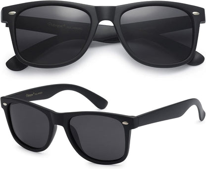 Polarized Sunglasses for Men – UV Protection, Durable & Lightweight Retro Sunglasses for Driving, Fishing