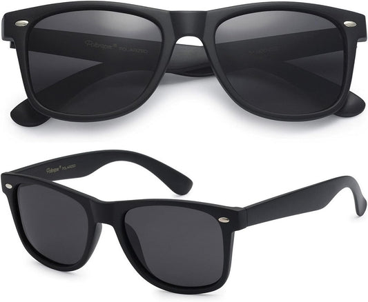 Polarized Sunglasses for Men – UV Protection, Durable & Lightweight Retro Sunglasses for Driving, Fishing
