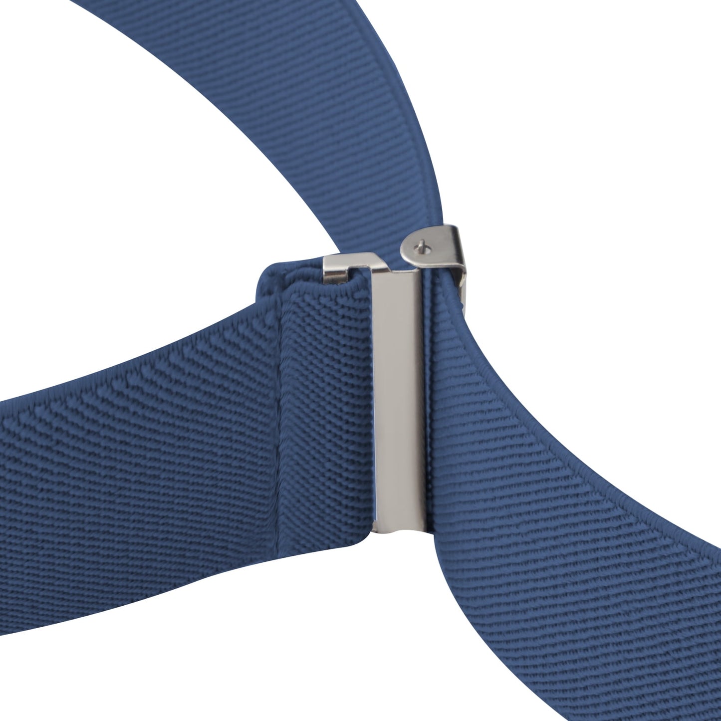 Men'S Suspenders, with Heavy Duty Clip Wide X-Back for Work Adjustable Suspenders （Blue）