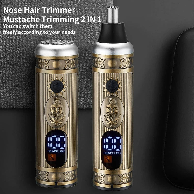 Professional Hair Clippers Set Barber Cutting Machine Electric Hair Trimmers for Men Grooming Kit Cordless Nose Cutter Clipper