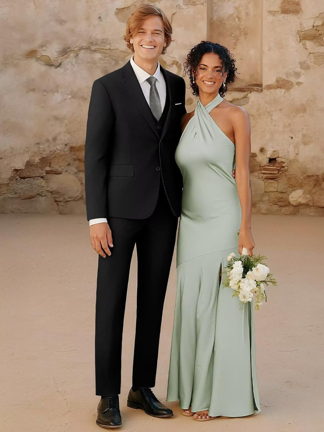 Men'S 3-Piece Slim Fit Suit Set-2-Button Blazer,Vest & Pants-Formal Wedding,Prom,Party & Business Tuxedo