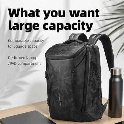 Business Backpack for Men Waterproof and Travel Laptop Backpack with USB Charging, Fits 17 Inch Laptop and Tech Gear