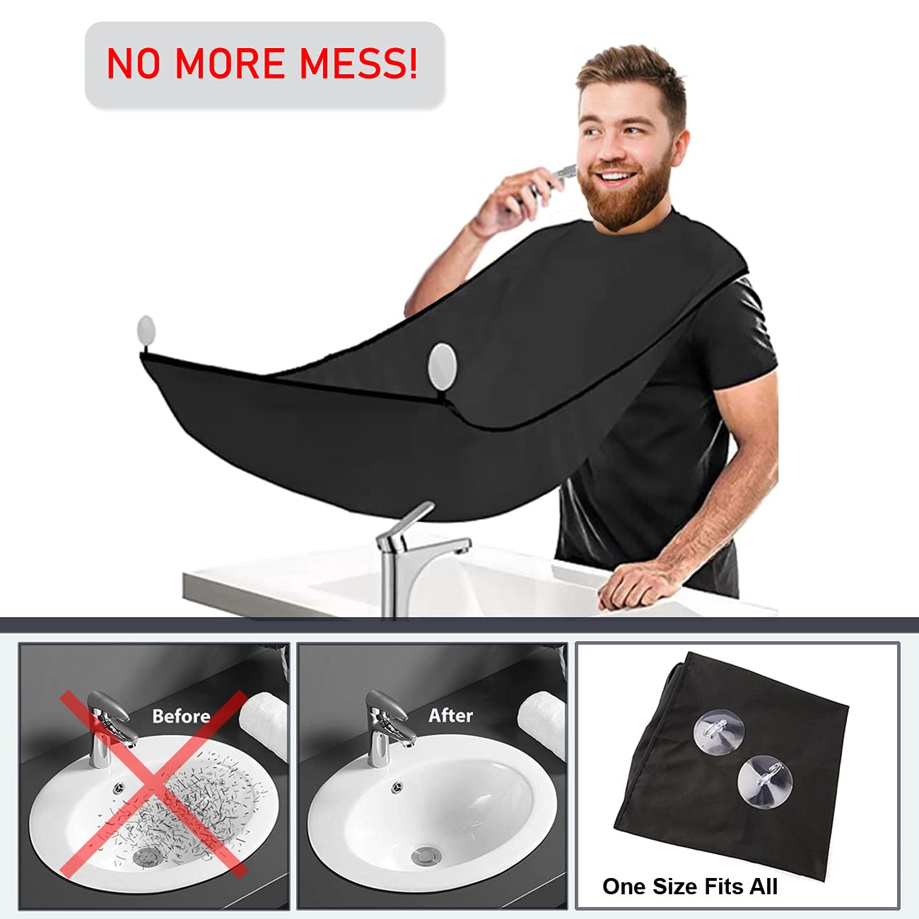Shaving Kit for Men, Includes Straight Razor for Men, Shaving Cream, Pre Shave Oil, after Shave Balm for Men,Shaving Brush and Bowl, Beard Apron Bib, Gifts Set for Men Him Boyfriend Stocking Stuffers