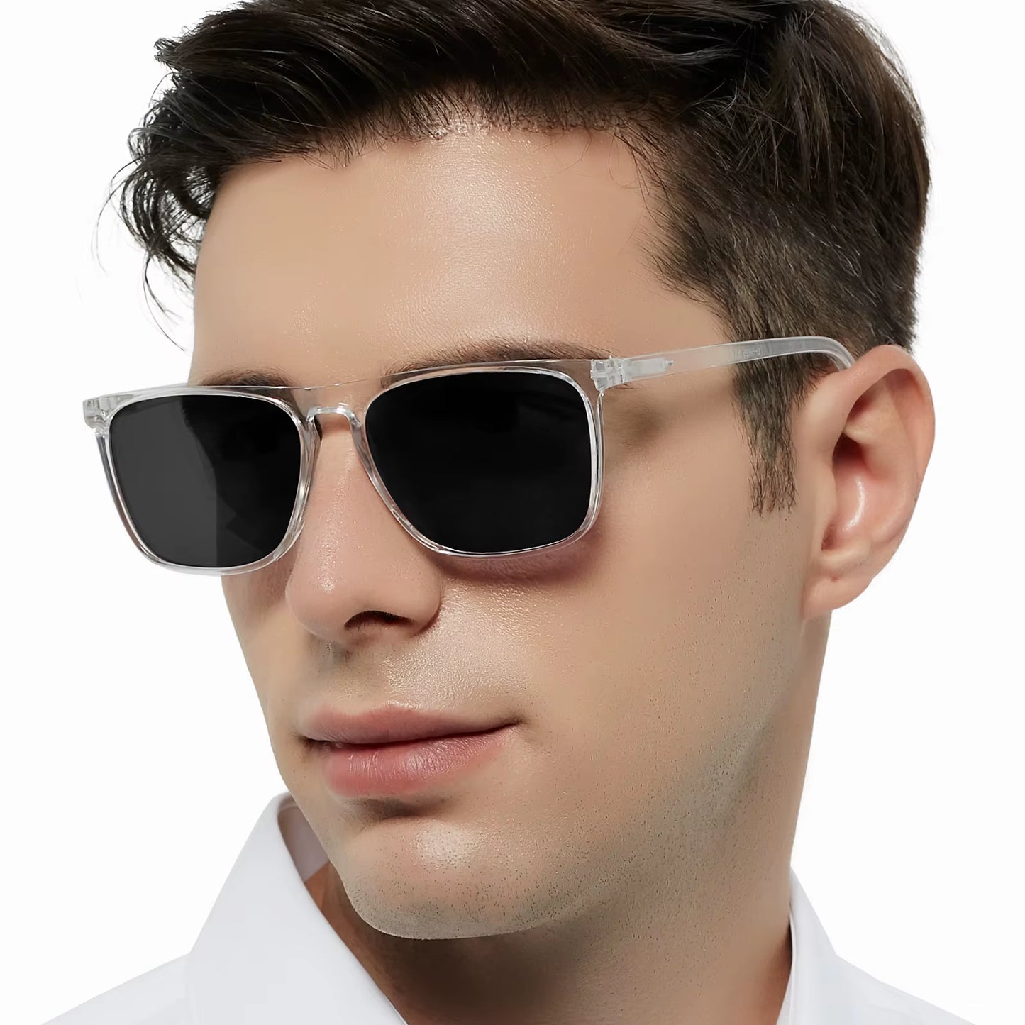 Mens Sunglasses Polarized Brand Designer Luxury Anti-Glare Car Glasses Fashion Square Male Sun Glasses Black Shades Goggle UV400