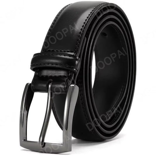 Men Belts High Quality Leather LONG Large Pin Buckle Metal Automatic Buckle Male Belts Strap Male