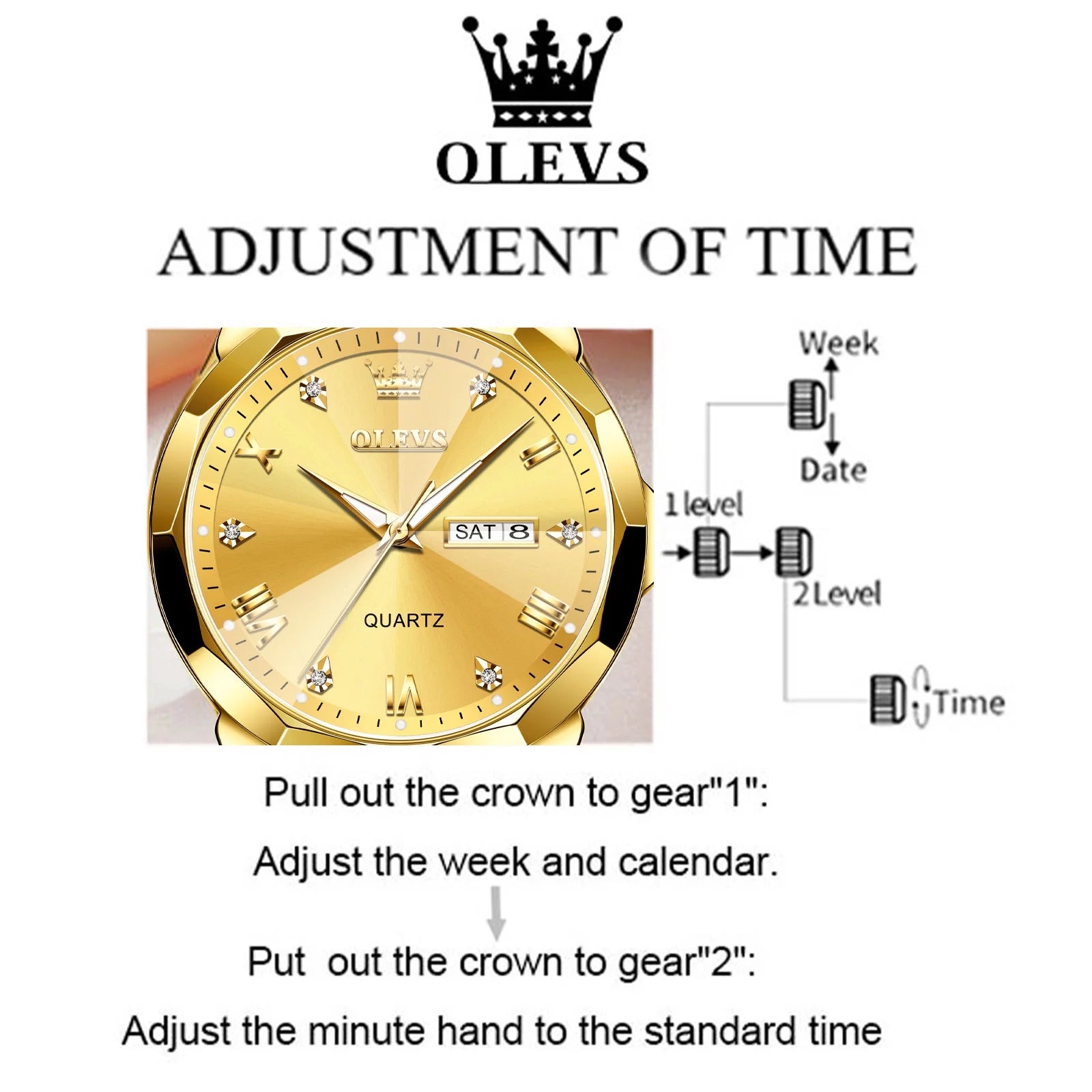 Watches for Men Business Dress Analog Quartz Two Tone Gold Plated Stainless Steel Classic Waterproof Luminous Date Casual Mens Wrist Watches Reloj Para Hombre