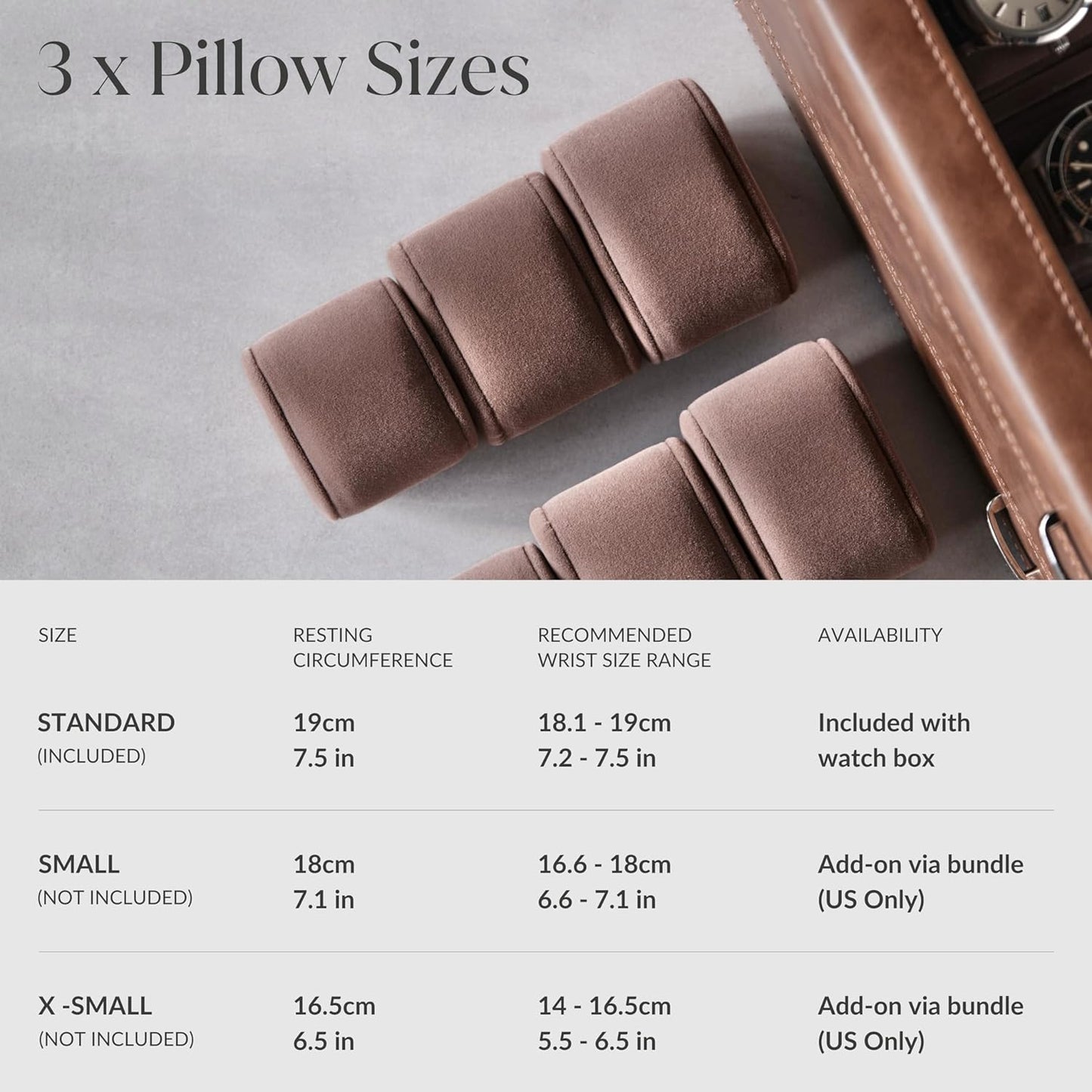 8 Slot Watch Box with Storage Drawer – Premium Watch Storage Case for Men | 2.2-Inch Wide Pillows Hold Small & Ovesized Watches (Brown)