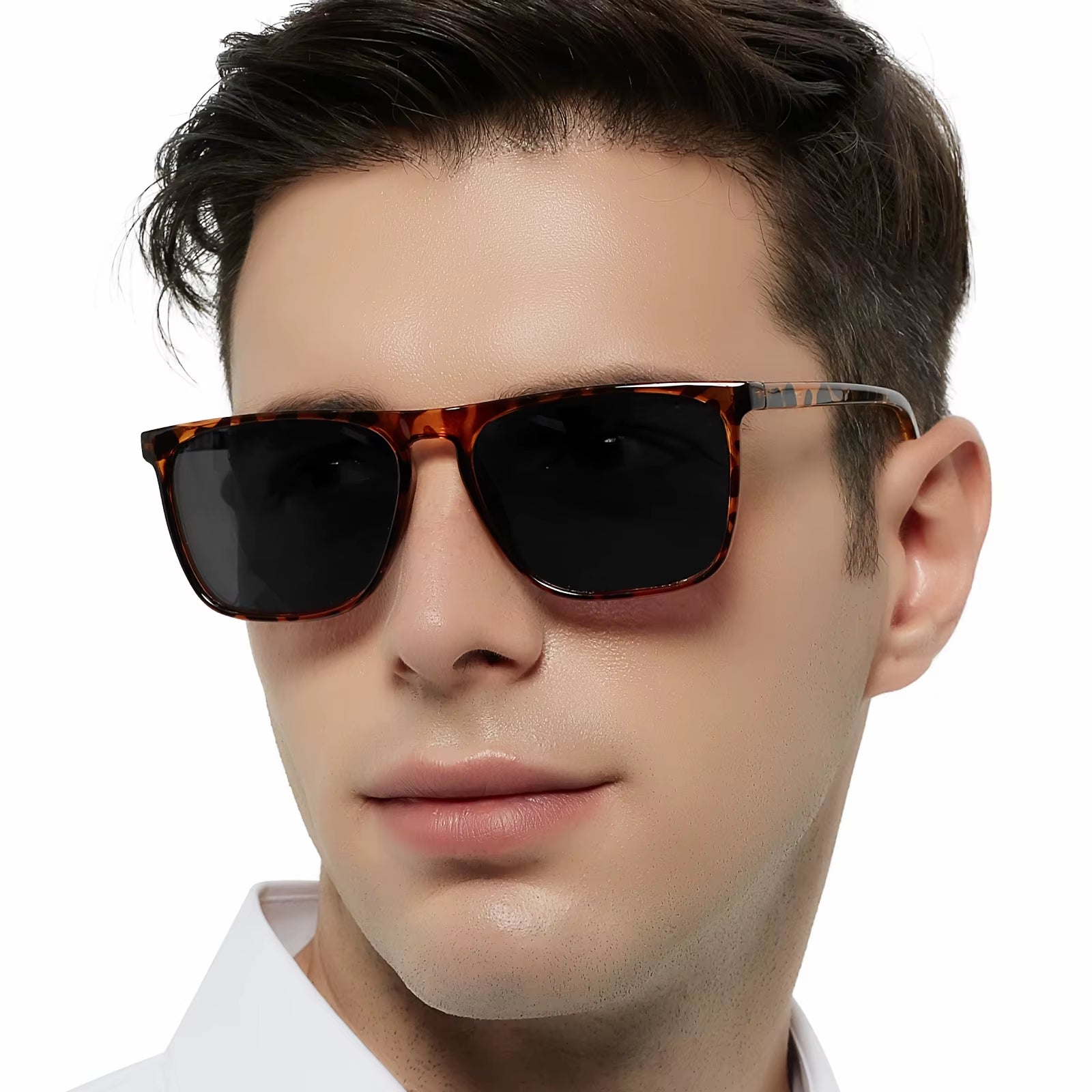 Mens Sunglasses Polarized Brand Designer Luxury Anti-Glare Car Glasses Fashion Square Male Sun Glasses Black Shades Goggle UV400