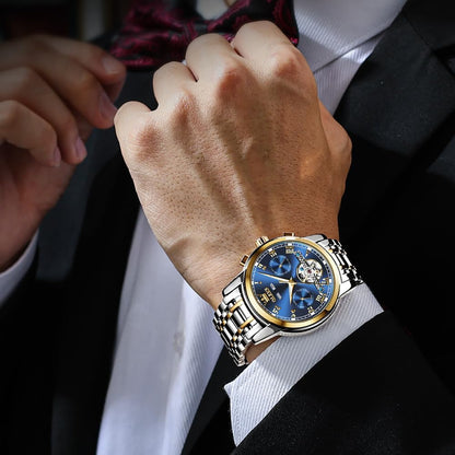 Automatic Watch(No Battery Required) Men'S Wrist Watches Self-Wind Mechanical Watches Fashion Classic Tourbillon Skeleton Watch Black Blue Green Face,Adjustable Bracelet (Gift Tool)