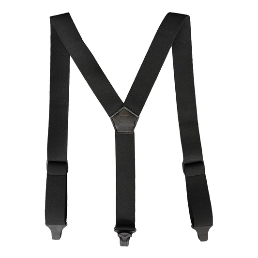 Melo Tough Y Back Suspenders Airport Friendly Suspenders, No Buzz with Plastic Clip 1.5 Inch Fully Elastic Braces