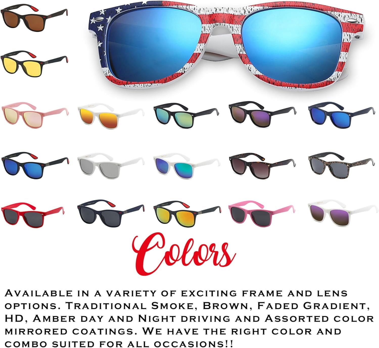 Polarized Sunglasses for Men – UV Protection, Durable & Lightweight Retro Sunglasses for Driving, Fishing