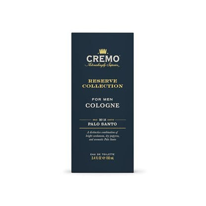 Cremo Palo Santo Cologne 3.4 Fl Oz Bright Cardamom Papyrus Men'S Fragrance
