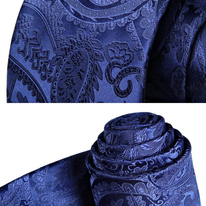 Paisley Ties for Men Solid Tie Handkerchief Floral Men'S Necktie & Pocket Square Set Wedding Classic Mens Ties