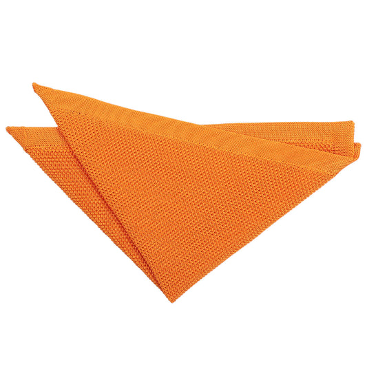 Knitted Handkerchief - Tangerine