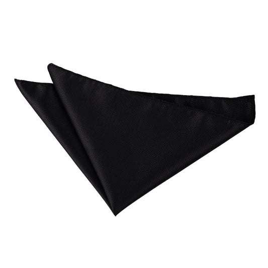 Solid Check Handkerchief - Black